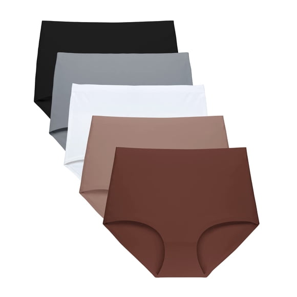 Calzoncillos de cintura alta FallSweet No Show de Underwear para mujer (paquete de 5)