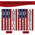 thumbnail image 6 of God Bless America 4th of July Patriotic Garden Flag, Home Decorative American Memorial Day Yard USA Star Stripes Outside Decoration, Spring Summer Seasonal Outdoor Small Decor 12.5x18, 6 of 6