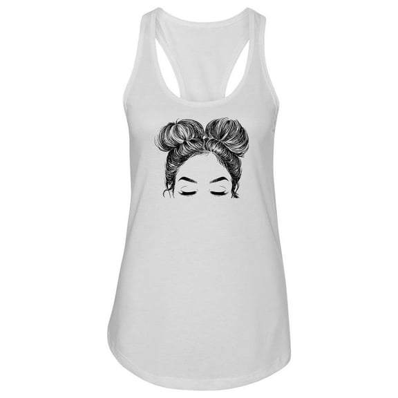 Hairstyle Double Buns Tank Women -Image by Shutterstock, Female Large