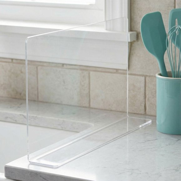 FUTUREORYY Guardaplasma De Cocina Transparente Para Encimeras Con Adhesivo Resistente