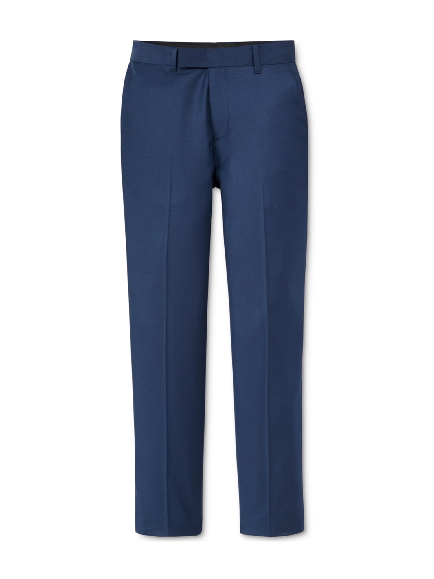 Belt Loops & Functional Front Pockets Straight Leg Fit & Hemmed Bottom Calvin Klein Boys' Flat-Front Suit Dress Pant