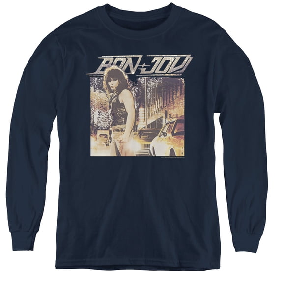 Bon Jovi - Runaway Jon - Youth Long Sleeve Shirt - Medium