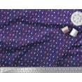 thumbnail image 1 of Soimoi Purple polyester Crepe Fabric Dot & Colorful Star Fabric Prints By Yard 52 Inch Wide, 1 of 1