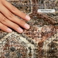 thumbnail image 4 of Hasoo 2' x 6' Runner Rugs Washable Rugs Soft Vintage Distressed Carpet Indoor Runners Rugs for Hallway Kitchen Brownish Red, 4 of 7