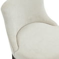 thumbnail image 5 of Lucia Modern Wood Upholstered Chenille Barstool in Natural, 5 of 9