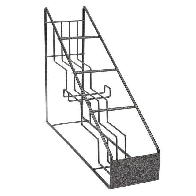 Spice Rack, Staircase Shape Space Saving Stainless Steel Rust Resistance Scratch Proof Wire Bottle Holder for Living Room