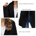 thumbnail image 3 of Abrigo con capucha de felpa, chaqueta con capucha de felpa para mujer, chaqueta con capucha de felpa para mujer, chaqueta para mujer, abrigo elaborado por expertos, 3 of 4