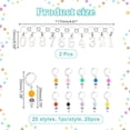 thumbnail image 3 of 22pcs Number Charms Knitting Stitch Marker with 2pcs Knitting Row Counter Chains Crochet Stitch Marker Locking Stitch Marker with Removable Lobster Claw Clasps for DIY Sewing Accessories for DIY, 3 of 6