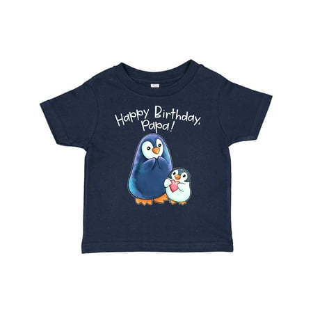 

Inktastic Happy Birthday Papa!- Cute Penguins Gift Toddler Boy or Toddler Girl T-Shirt