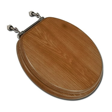 Jones Stephens C3b2r118ch Decorative Wood Toilet Seat I - Dark Brown Oak