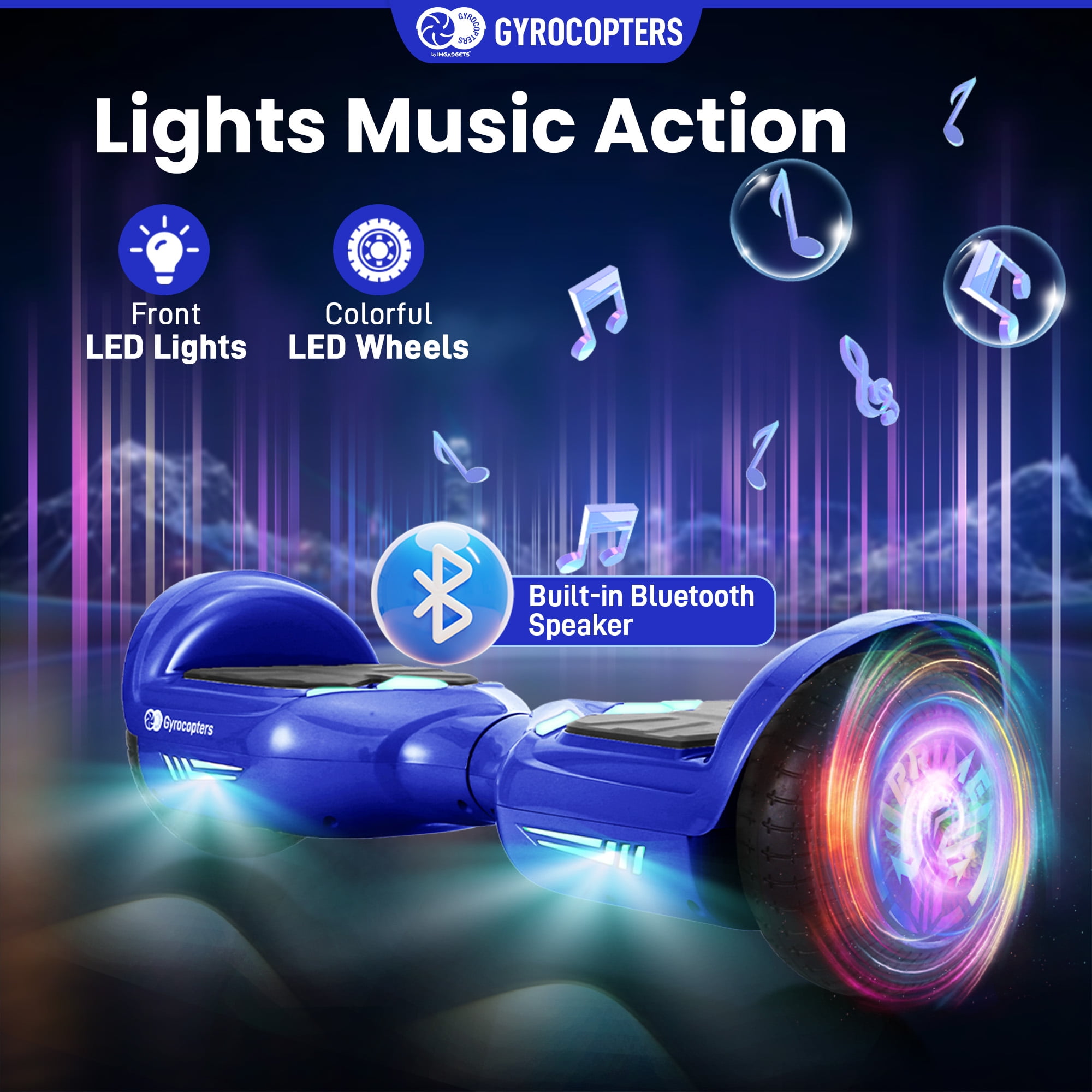 Gyrocopters Prime All New 2026 Hoverboard | Speed up to 15km/h