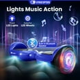 thumbnail image 4 of Gyrocopters Prime Tout Nouveau Hoverboard 2026 / Vitesse jusqu'à 15 Km/h / Roues de 6,5 Po / Capacité de Poids de 165 Lb / Certifié UL2272 avec Haut-Parleur de Musique Sans Fil (Bleu), 4 of 8