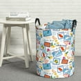 thumbnail image 5 of Cauagu Summer Stamp for Laundry Basket,Collapsible Organizer Basket for Storage Bin Toy Bins Gift Baskets Bedroom Clothes Children Nursery Hamper -Medium, 5 of 7
