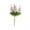 #2 B【2x Artificial Flowers】, variant on Artificial Hyacinth Crabapple Flower Bouquet with Vase, Realistic Silk Floral Arrangement for Wedding Home Decor, Artificial Flower Centerpiece, SouMaox