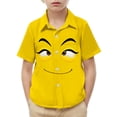 thumbnail image 2 of Piuwrlz 5 Years Boys Short polo Sleeve Toddler Funny Graphic Shirts Tops Pocket Pullover T Shirts Yellow Size 5 Years, 2 of 9