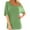Green, variant on Buigttklop Womens Tops for Summer Sleeve Casual T-Shirt Top Short Sleeve Skew Collar Blouses