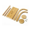 thumbnail image 4 of Artowell Yarn Holder with 2 Spindles, 2-Piece Wooden Yarn Spinner Stand for Knitting & Crochet, Natural Bamboo Color, 4 of 8