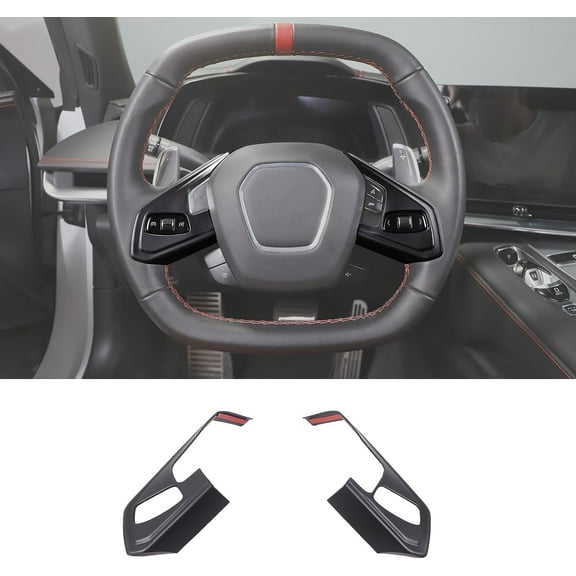 TINKI Car Frame Cover Fit for Chevrolet Corvette C8 2020-2023, ABS Car Panel Protection Frame Molding Sticker Trim