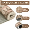 thumbnail image 3 of Garvee 2'x8' Vintage Runner Rug, Non-Slip Washable Rug Low Pile Traditional Distressed Floor Rug for Entryway Bedroom Hallway Kitchen, Floral Print Carpet, Khaki, 3 of 8