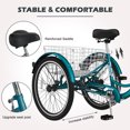 thumbnail image 3 of Adult Tricycles Single Speed, Adult Trikes 24 inch 3 Wheel Bikes, Three-Wheeled Bicycles Cruise Trike with Shopping Basket for Seniors, Women, Men, 3 of 11