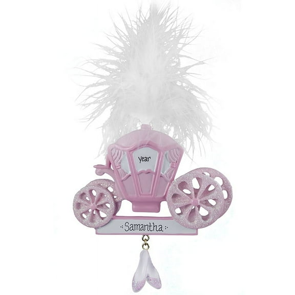 Princess Carriage Personalized Christmas Ornament , Kids Christmas Ornament, Christmas Decoration for Tree, Christmas Tree Ornament