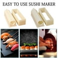 thumbnail image 2 of Opvise 1 Set Sushi Mold Durable Convenient Sushi Making Tool Versatile DIY Sushi Mold Kits for Home Kitchen Love Heart, 2 of 8