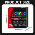 thumbnail image 4 of LYINGF Acrylic Paint Pens Set - Soft Brush Tip Markers for Rock, Wood, Fabric, Canvas DIY Crafts, Washable Art Supplies for Kids and Adults (12/24/36/48 Colors), 4 of 9