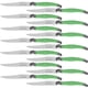 thumbnail image 1 of Cuchillos Corte Superior Alto Filo LaguioleGreen 14 pzas 223 cm Verde Acero Inoxidable Cuchillo para carne., 1 of 3