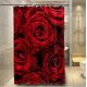 thumbnail image 2 of Red Rose Shower Curtain for Bathroom, Waterproof Raindrops Fabric Bathroom Set 12PCS Hooks ( 72' W by 72' L), 2 of 4