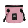thumbnail image 2 of S SERENABLE Foldable Bucket Wash Basin Portable Multipurpose Water Container Folding Water Bucket for Boating Outdoor Car Washing Fishing pink, 2 of 9