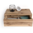 thumbnail image 4 of Mobili Fiver, Riccardo Floating nightstand, Rustic Oak, 17.7" x 9.8" x 6.1 ", Melamine-Finished, Modern Bedside Table, End Table, Italian Furniture, 4 of 18