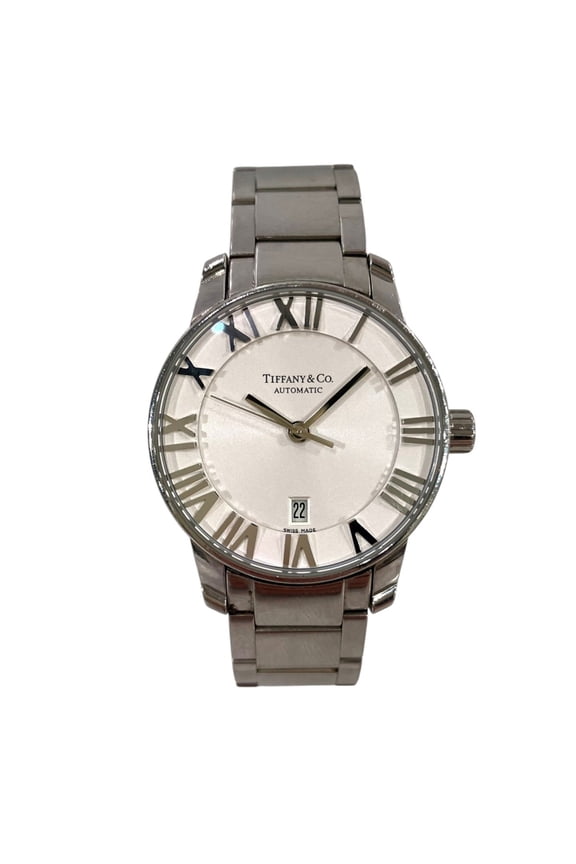 Pre-Owned Tiffany & Co. Atlas Dome Watch, Total Weight 64g, Stainless Steel, Automatic...