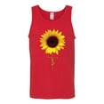 thumbnail image 2 of Sunflower Christian Faith Cross Inspirational/Christian Mens Graphic Tank Top, Red, X-Large, 2 of 3