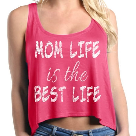 Shop4Ever Women's Mom Life Is The Best Life Boxy Tank