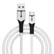 thumbnail image 1 of Cateissary Cable de carga con mango de juego USB de 2 metros de largo Cable de carga duradero Flexible con borde de silicona para mango de Videojuegos y accesorios, 1 of 6