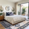 thumbnail image 4 of SARAG 8x10 Living Room Vintage Large Rugs, Non-Slip Machine Washable Oriental Indoor Area Rugs, Low Pile Carpet for Bedroom Living Room Indoor Home Decor, 4 of 9