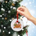 thumbnail image 2 of Muñecos de Navidad Adorno de árbol de Navidad Árbol de Navidad Colgando Decoración de Navidad para el hogar, 2 of 3