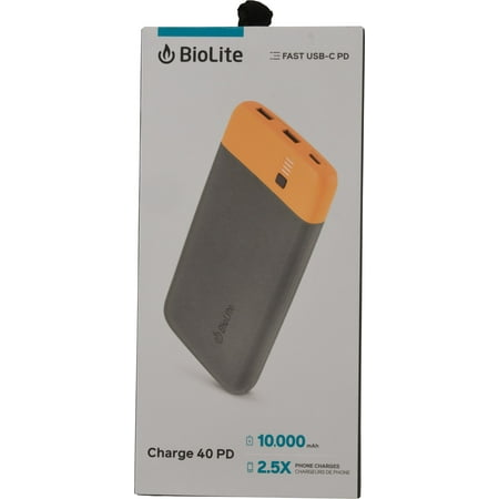 BioLite Charge 40 PD - Gun Metal and Yellow