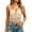 Beige00, variant on Karymi Blouses for Women Dressy Casual Scalloped Lace Tiered Ruffle Tie Front Cropped Cami Top, Spaghetti Strap Sheer Mesh Romantic Sleeveless Coquette‑Style Camisole Womens Summer Tops
