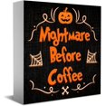 thumbnail image 1 of Letrero de café xinyu decoración del hogar de Halloween 5 X 5 pulgadas, 1 of 7