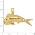 thumbnail image 3 of 14K Yellow Gold 3-D Male Dorado (Mahi-Mahi) Charm (22 X 42.5) Made In United States k8017, 3 of 5