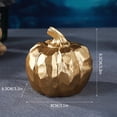 thumbnail image 6 of SUYOLL 1-Pack Gold Pumpkins Resin Decorative Shiny Pumkins For Halloween Decorations Indoor Thanksgiving Fall Table Centerpiece Mantel Shelf Home Kitchen (Gold One Size) Decal, 6 of 8