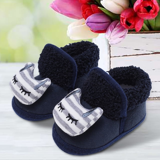 NOKIO Bottes de Neige pour Tout-Petits Filles Garçons, Bottines d'Hiver à Semelle Souple Chaude Chaussures de Mode Confortables avec Dessus Résistant à l'Eau