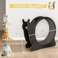 thumbnail image 2 of Homall Roue d'Exercice pour Chat, Grande Roue de Course d'Exercice de 48 Pouces pour Chat avec Mécanisme de Verrouillage/roue Silencieuse/piste Tapis, Tapis Roulant pour Chats d'Intérieur, Noir, 2 of 7