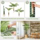 thumbnail image 5 of 7 - foot (2 - piece) plastic multi - stem palm tree decorations: realistic indoor plant para home o oficina, low - maintenance, 5 of 5