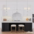 thumbnail image 3 of Hunter - High Oaks 3-light Brushed Nickel, Medium Size Pendant Light, Dimmable, Formal Style, Globe Shaped, for Bedrooms, Dining, Living Rooms - 48061, 3 of 7