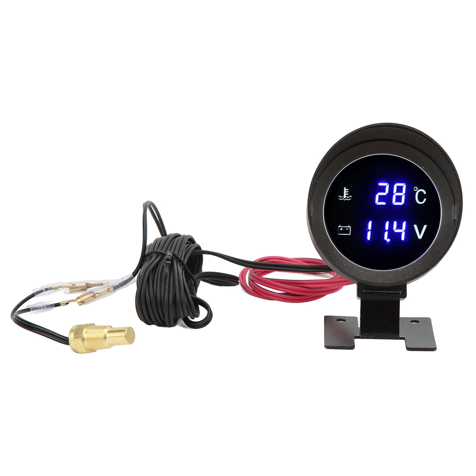 Water Temperature Gauge, LED Voltmeters DC 9V36V High Accuracy Low