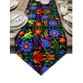 thumbnail image 3 of Colorful Mexico Abstract Flower Modern Table Runner Cotton Linen Tablecloth Wedding Party Dinner Coffee Table Decoration Cloth, 3 of 5