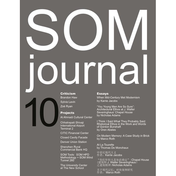 SOM Journal 10, (Paperback)