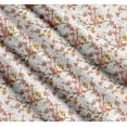 thumbnail image 3 of Soimoi White Cotton Poplin Fabric Leaves & Azalea Floral Fabric Prints By Yard 56 Inch Wide, 3 of 7